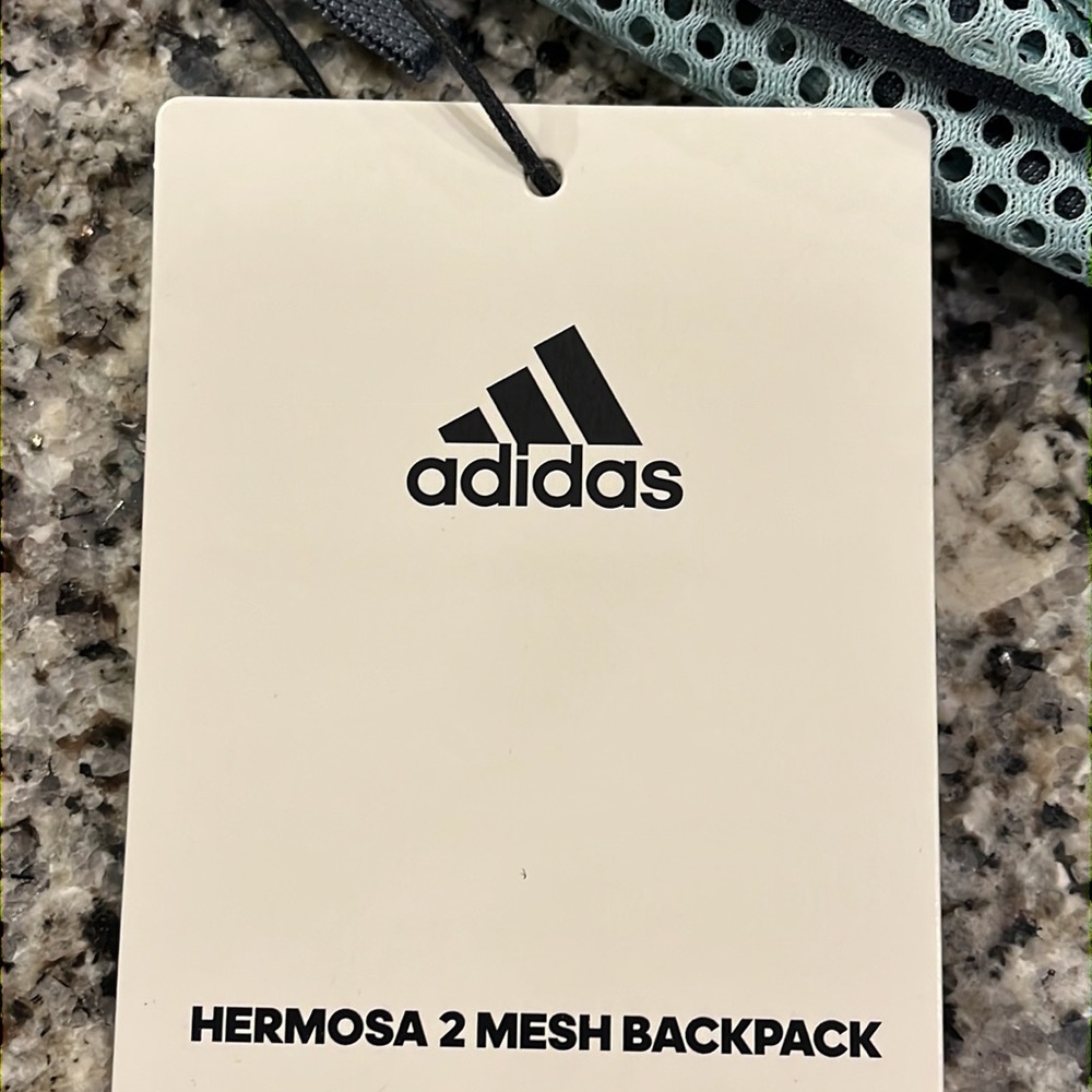 Adidas Hermosa 2 Mesh Backpack School Bag new aqua new Mens Womens Unisex - Picture 14 of 14